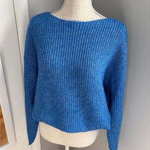 Loft, Sky Blue Knit Sweater, Large